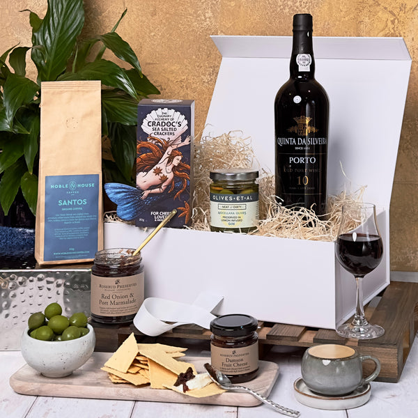 The Luxury Tawny Port and Treats Hamper