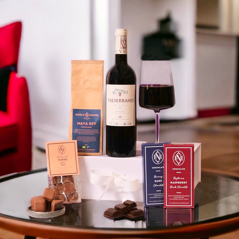 Red Wine Gift Box: Rioja, Coffee & Chocs