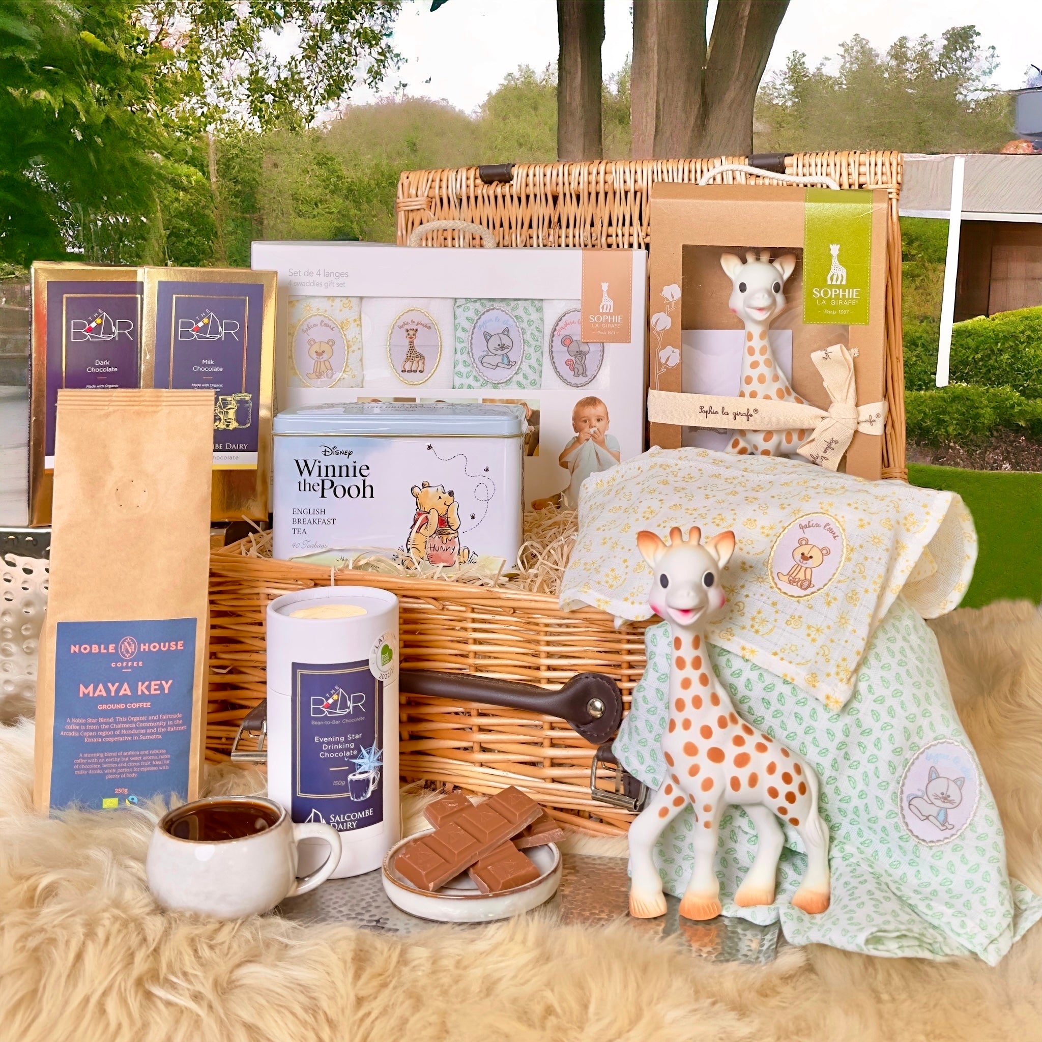 Welcome to the World Sophie and Winnie New Baby & Parent Gift Hamper