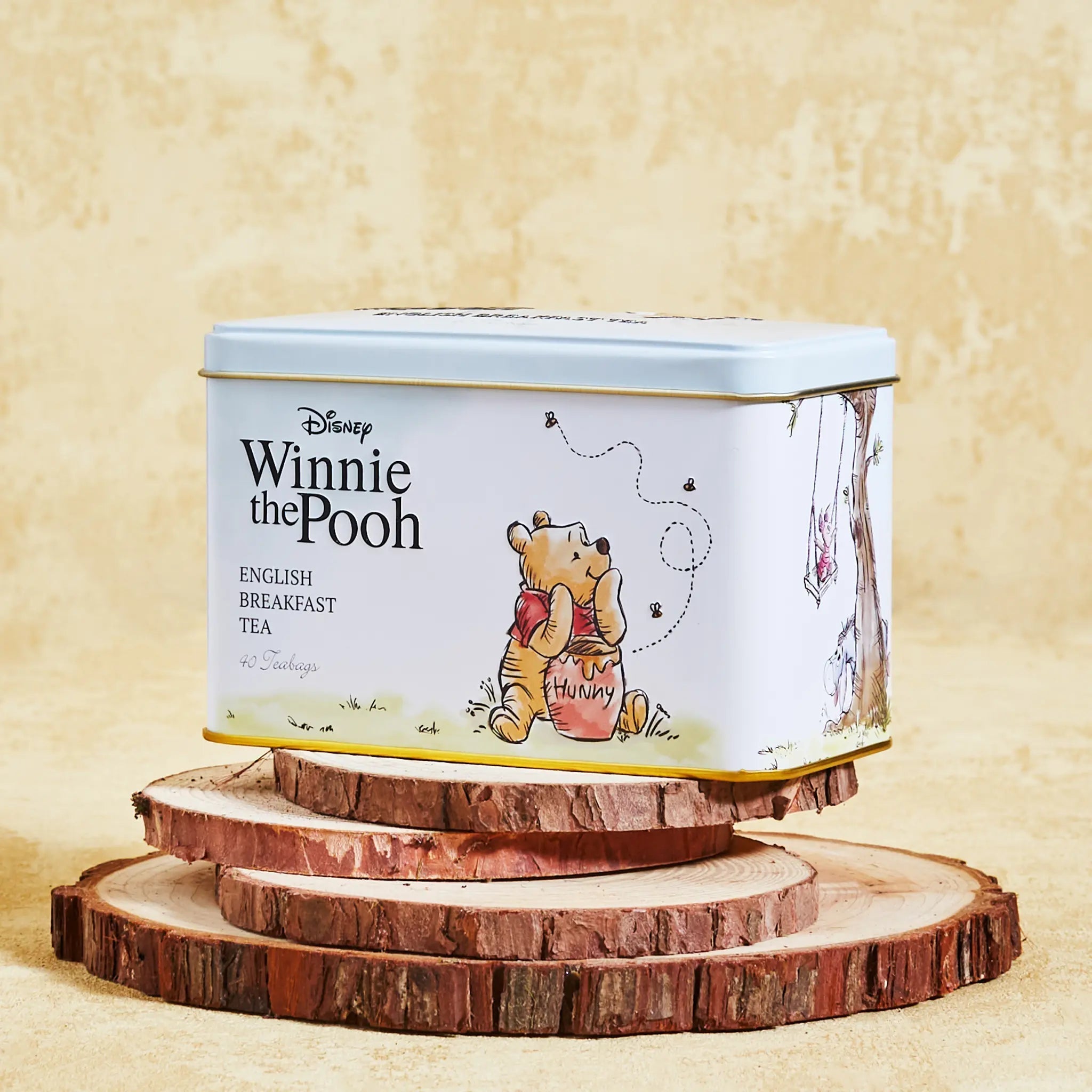 Disney Winnie the Pooh Tea Tin with 40 English Breakfast Teabags