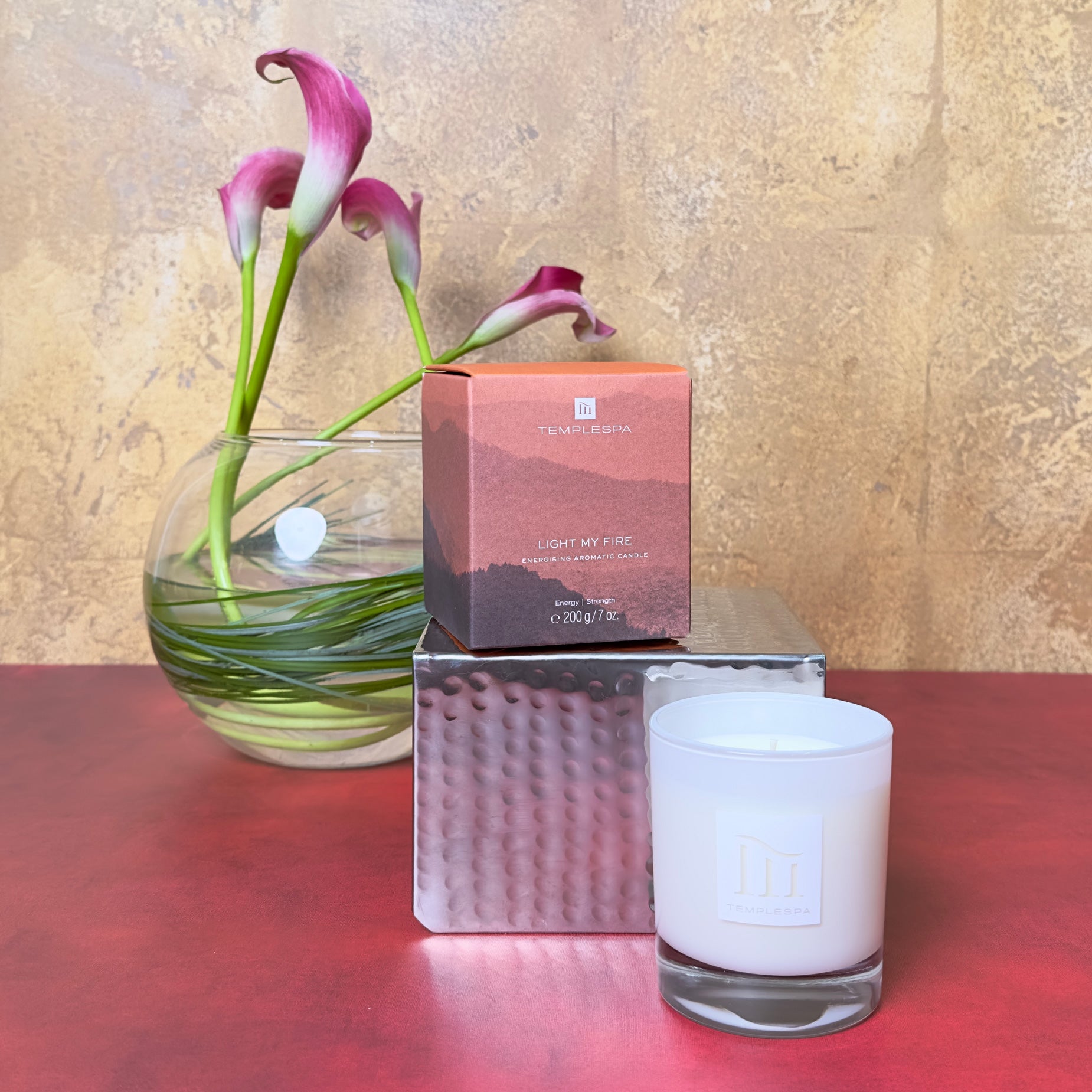 Light My Fire - TempleSpa Energising Aromatherapy Scented Candle