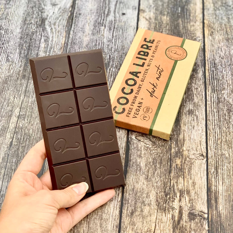 Cocoa Libre Dark Mint Chocolate Bar