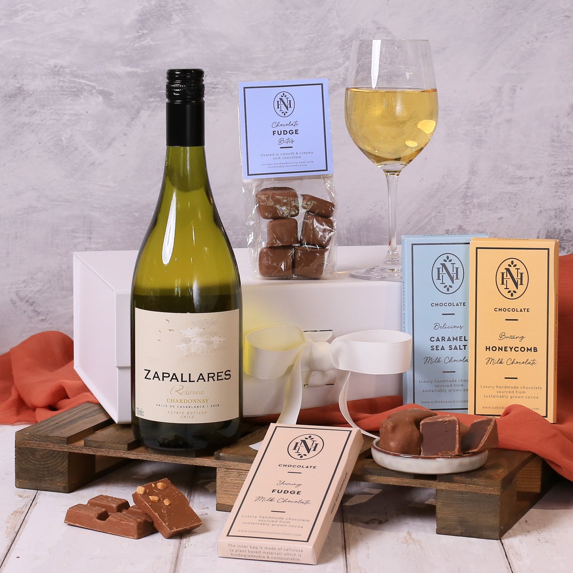 White Wine Gift Box: Chardonnay & Chocs!
