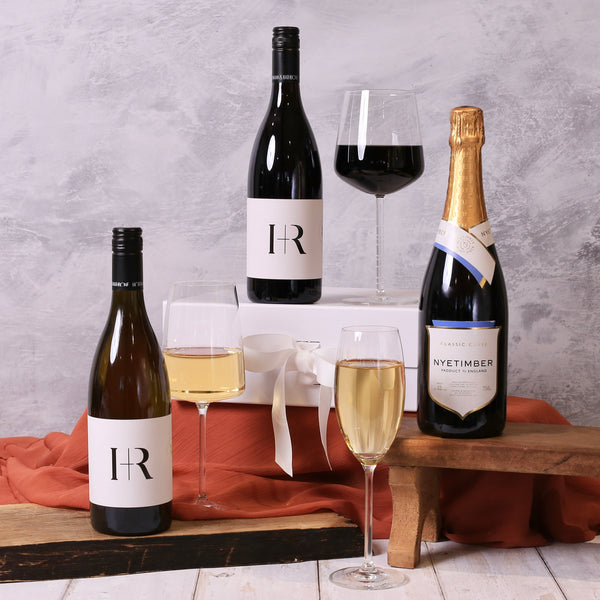 Wine Trio Gift Box: Premium English Wine Celebration