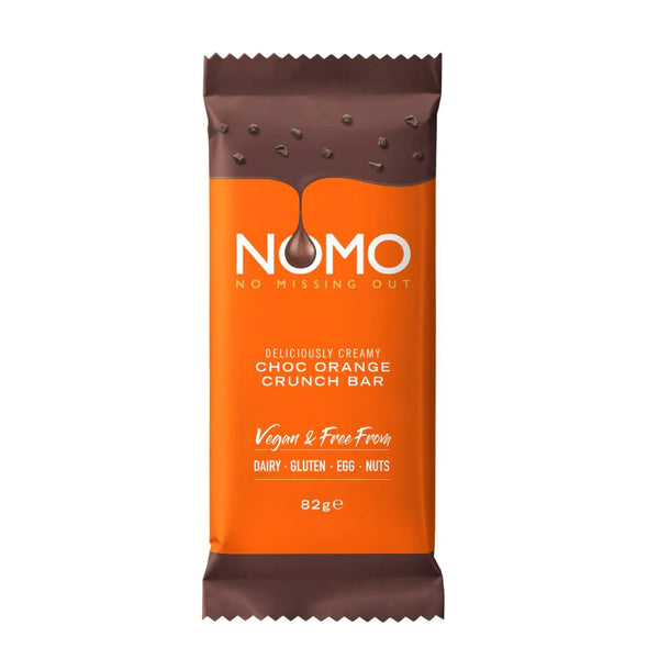 NOMO Deliciously Creamy Choc Orange Crunch Bar