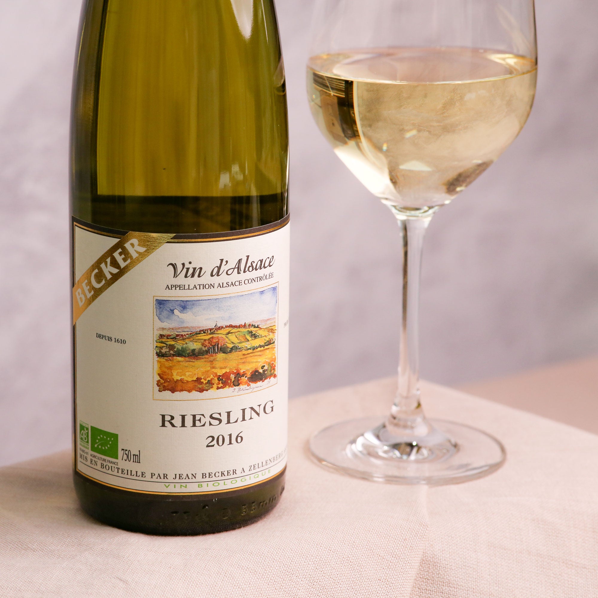 Riesling Organic Domaine Jean Becker, Alsace, France 2016