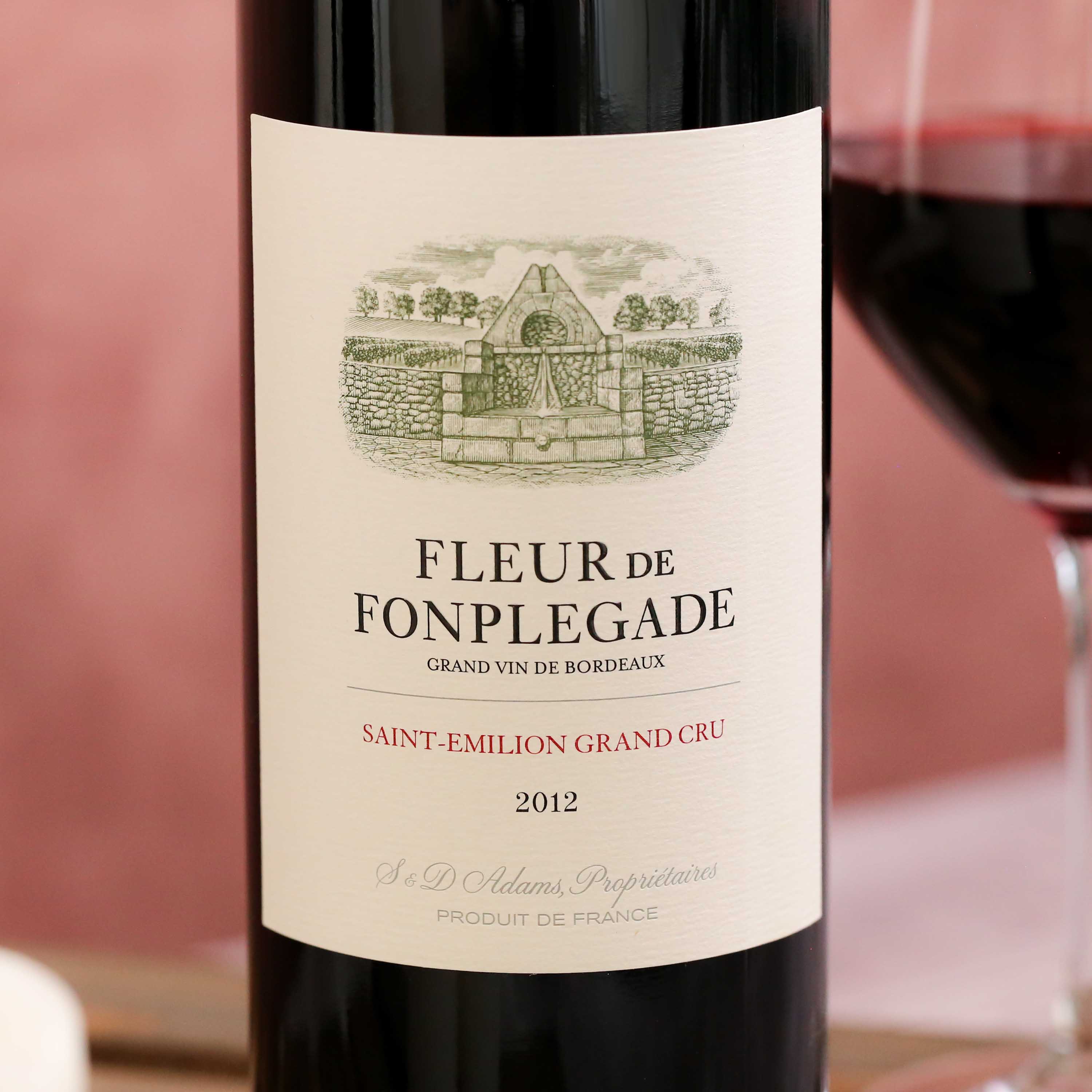 Fleur de Fonplegade, 2nd wine of Château Fonplegade, St Emilion, Bordeaux, France 2012